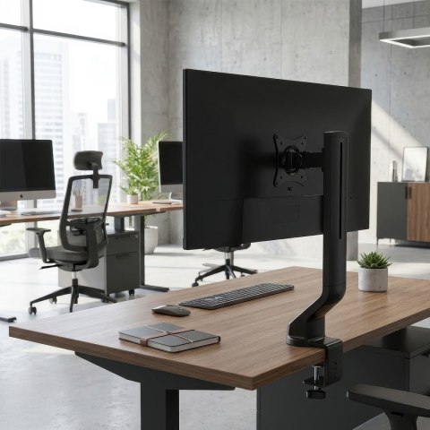 Uchwyt biurkowy do monitora Maclean MC-853, 17-32″, 8 kg, VESA 75/100, czarny