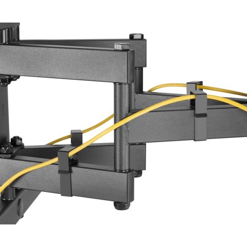 Uchwyt ścienny TV Maclean MC-881, 60 kg, VESA 600×400, dwa ramiona