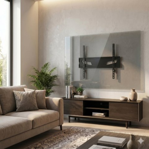 Uchwyt ścienny do TV Maclean MC-723 B, 45 kg, VESA 600×400, czarny
