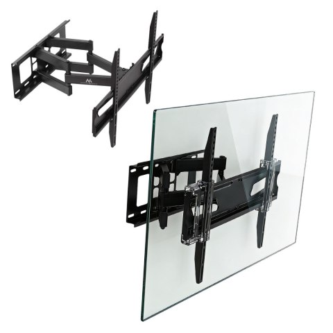Uchwyt ścienny do TV Maclean MC-723 B, 45 kg, VESA 600×400, czarny