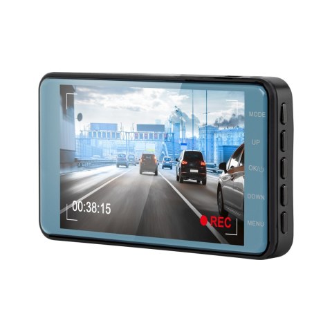 Wideorejestrator Peiying D180 Full HD z kamerą tylną i ekranem 4″