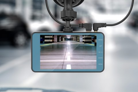 Wideorejestrator Peiying D180 Full HD z kamerą tylną i ekranem 4″