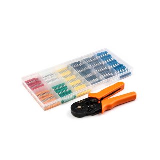 Zestaw Eurokomp NAR0868: zaciskarka HSC8 6-4 i 800 tulejek, 0,25-6 mm²