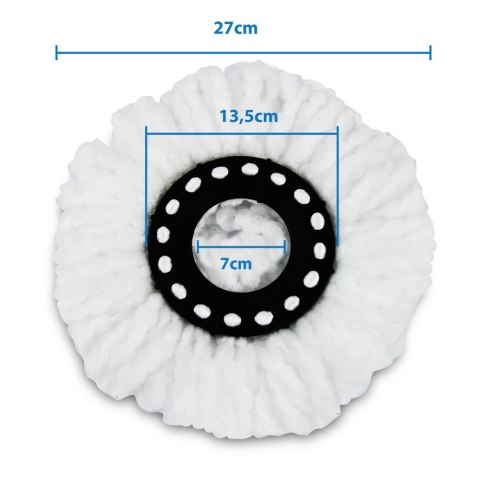 3 wkłady z mikrofibry Esperanza do mopa Perfect Clean 005, pierścień 13,5 cm