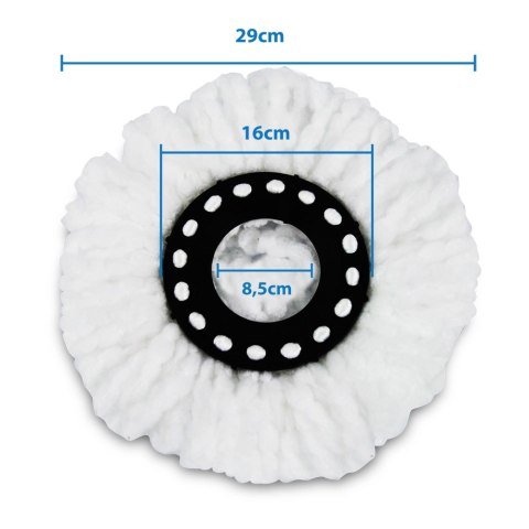 3 wkłady z mikrofibry Esperanza do mopa Perfect Clean 006, pierścień 16 cm