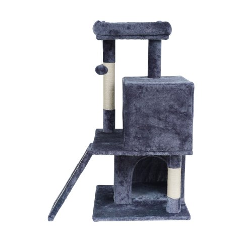 Drapak dla kota Rebel Animals RA-1005, 91 cm, ciemnoszary, 2 domki