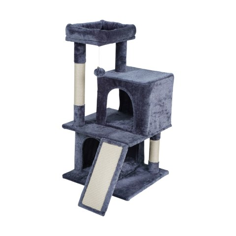 Drapak dla kota Rebel Animals RA-1005, 91 cm, ciemnoszary, 2 domki