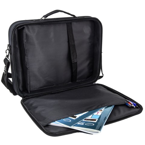 Esperanza CLASSIC BLUE ET101B - torba na laptop 15,6″, czarna z niebieskim akcentem