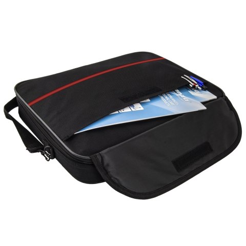 Esperanza CLASSIC RED ET101R - torba na laptop 15,6″, czarna z czerwonym akcentem