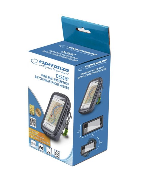 Esperanza DESERT EMH144 - wodoodporny futerał rowerowy, obrót 360°