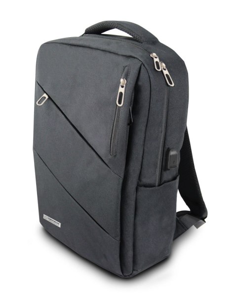Esperanza NOVARA ET197 - plecak na laptop 15,6″, poliester 300D, port USB