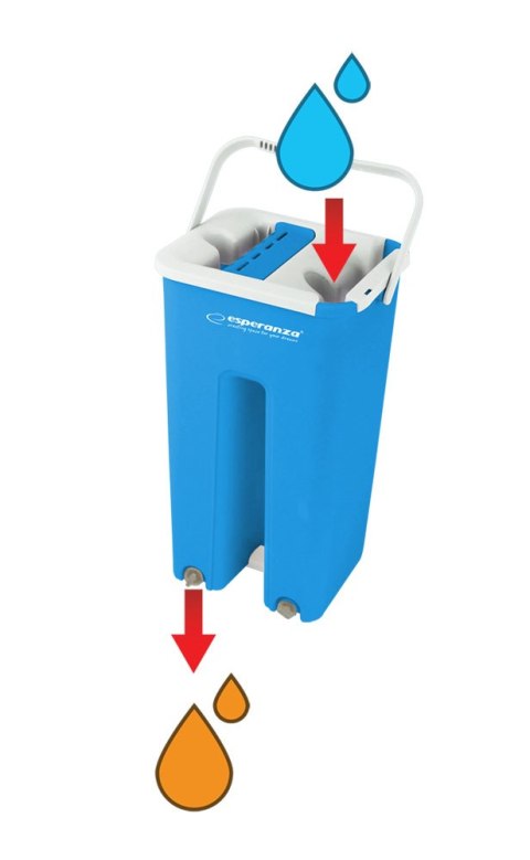 Mop wyciskany Esperanza Perfect Clean 004 z wiadrem, 125 cm