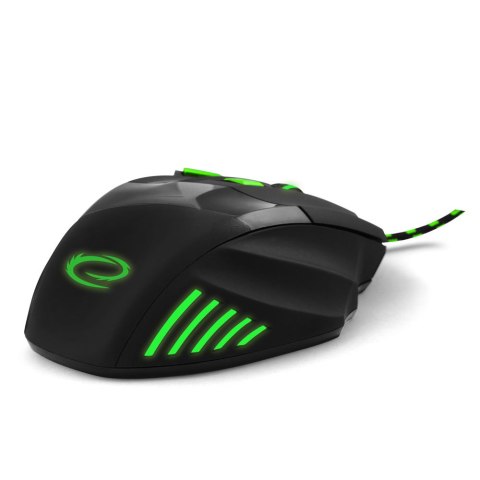 Mysz gamingowa Esperanza EGM201G Wolf USB 2400 DPI zielona 7 przycisków