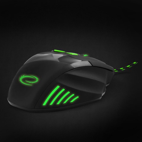 Mysz gamingowa Esperanza EGM201G Wolf USB 2400 DPI zielona 7 przycisków