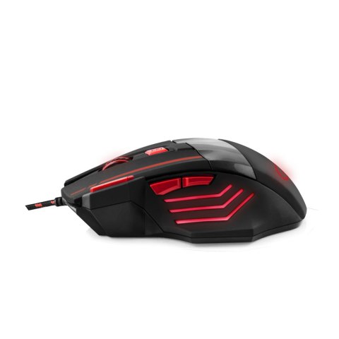 Mysz gamingowa Esperanza EGM201R Wolf USB 2400 DPI czerwona 7 przycisków