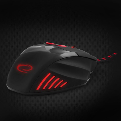 Mysz gamingowa Esperanza EGM201R Wolf USB 2400 DPI czerwona 7 przycisków