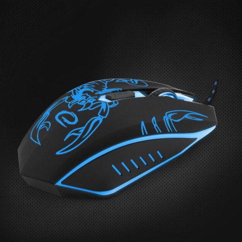 Mysz gamingowa Esperanza EGM203B Scorpio USB 2400 DPI niebieska 6 przycisków