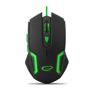 Mysz gamingowa Esperanza EGM205G Fighter USB 2400 DPI zielona 6 przycisków
