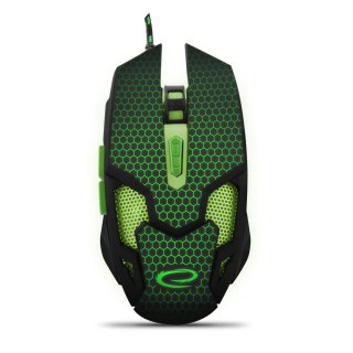 Mysz gamingowa Esperanza EGM207G Cobra USB 2400 DPI zielona 6 przycisków