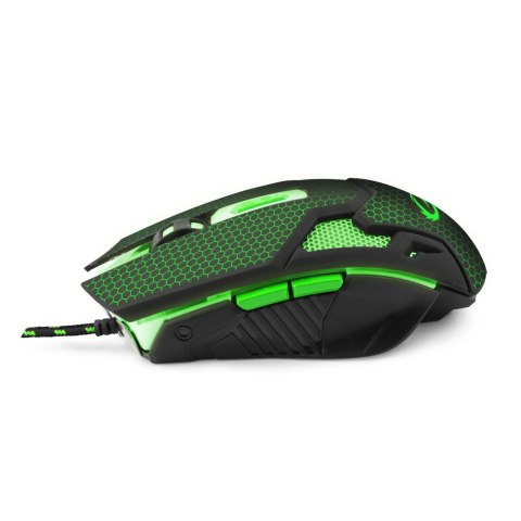 Mysz gamingowa Esperanza EGM207G Cobra USB 2400 DPI zielona 6 przycisków