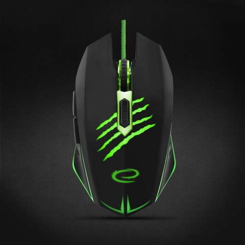 Mysz gamingowa Esperanza EGM209G Claw USB 2400 DPI 6 przycisków