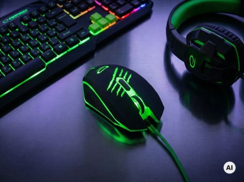 Mysz gamingowa Esperanza EGM209G Claw USB 2400 DPI 6 przycisków