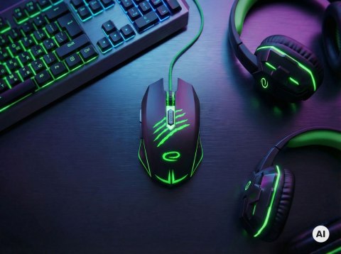 Mysz gamingowa Esperanza EGM209G Claw USB 2400 DPI 6 przycisków