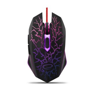 Mysz gamingowa Esperanza EGM211R Lightning USB 2400 DPI LED 6 przycisków