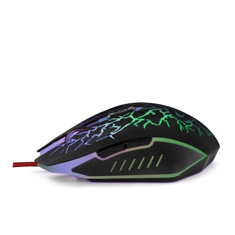 Mysz gamingowa Esperanza EGM211R Lightning USB 2400 DPI LED 6 przycisków