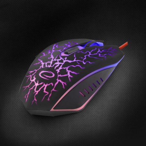 Mysz gamingowa Esperanza EGM211R Lightning USB 2400 DPI LED 6 przycisków