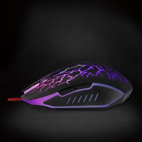 Mysz gamingowa Esperanza EGM211R Lightning USB 2400 DPI LED 6 przycisków