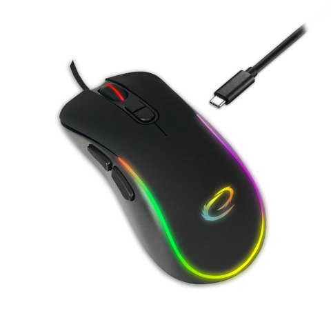 Mysz gamingowa Esperanza EGM303 Hesperis USB-C 2400 DPI RGB