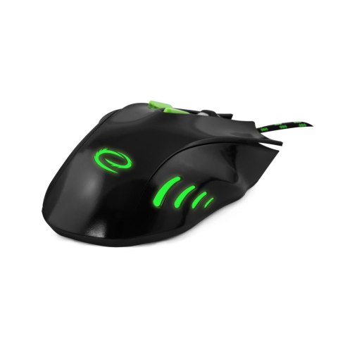 Mysz gamingowa Esperanza EGM401KG Hawk USB 2400 DPI czarno-zielona
