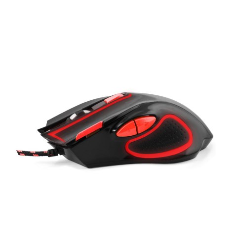 Mysz gamingowa Esperanza EGM401KR Hawk USB 2400 DPI czarno-czerwona