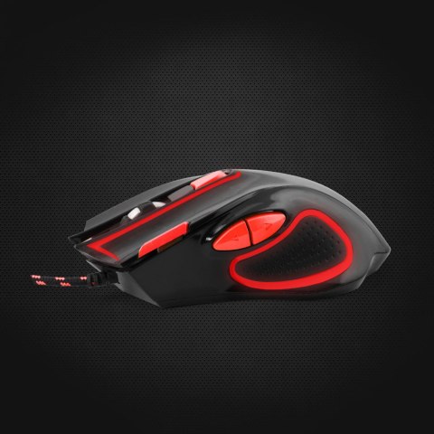 Mysz gamingowa Esperanza EGM401KR Hawk USB 2400 DPI czarno-czerwona