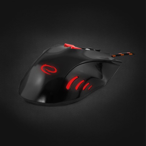 Mysz gamingowa Esperanza EGM401KR Hawk USB 2400 DPI czarno-czerwona
