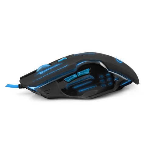 Mysz gamingowa Esperanza EGM403B Apache USB 2400 DPI niebieska 6 przycisków