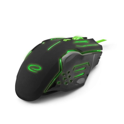 Mysz gamingowa Esperanza EGM403G Apache USB 2400 DPI zielona 6 przycisków