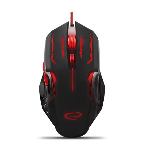 Mysz gamingowa Esperanza EGM403R Apache USB 2400 DPI czerwona 6 przycisków