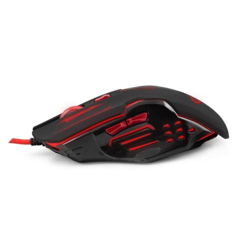 Mysz gamingowa Esperanza EGM403R Apache USB 2400 DPI czerwona 6 przycisków
