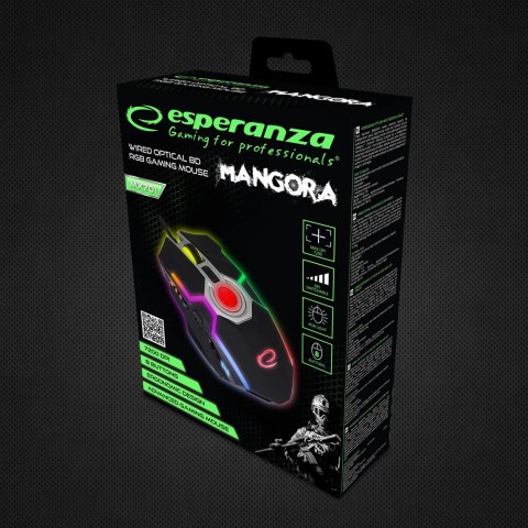Mysz gamingowa Esperanza EGM701 Mangora USB 7200 DPI RGB