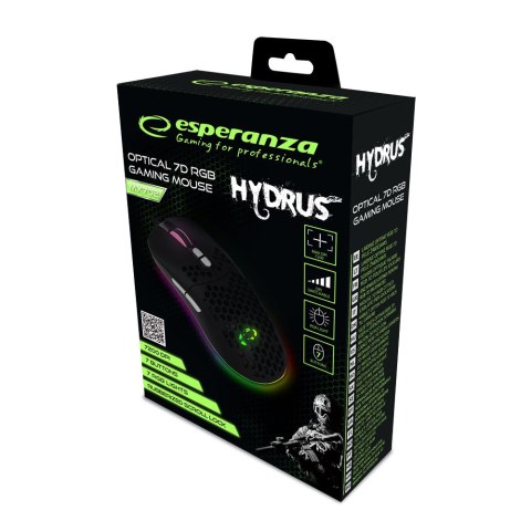 Mysz gamingowa Esperanza EGM702 Hydrus USB 7200 DPI RGB