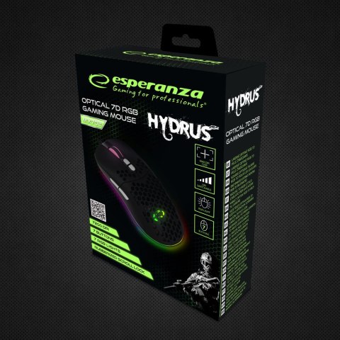 Mysz gamingowa Esperanza EGM702 Hydrus USB 7200 DPI RGB