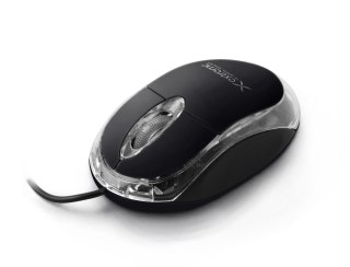 Mysz przewodowa Extreme XM102K Camille USB 1000 DPI czarna 3 przyciski
