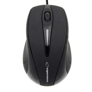 Mysz przewodowa Esperanza EM102K Sirius USB 1000 DPI czarna 3 przyciski