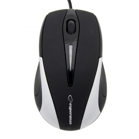Mysz przewodowa Esperanza EM102S Sirius USB 1000 DPI srebrna 3 przyciski