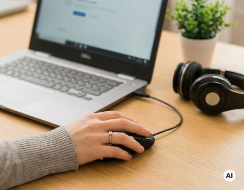 Mysz przewodowa Esperanza EM102S Sirius USB 1000 DPI srebrna 3 przyciski