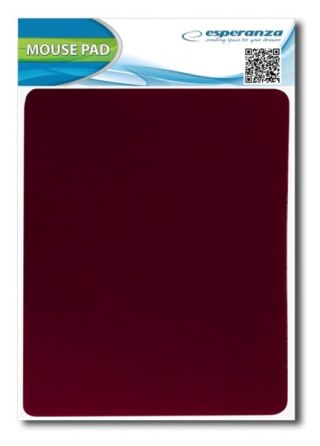 Podkładka pod mysz Esperanza EA145R, materiałowa, czerwona, 220×180 mm