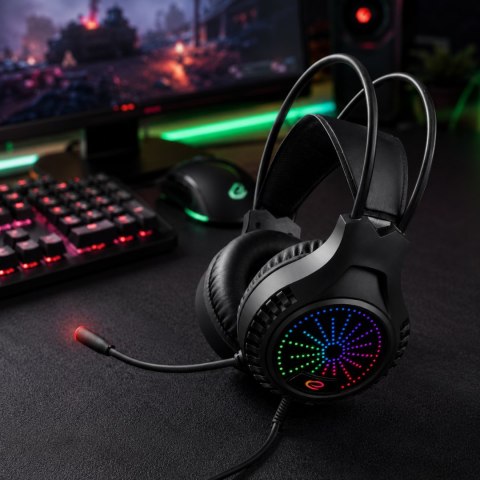 Słuchawki gamingowe Esperanza Aviator EGH5000, USB, symulacja 5.1