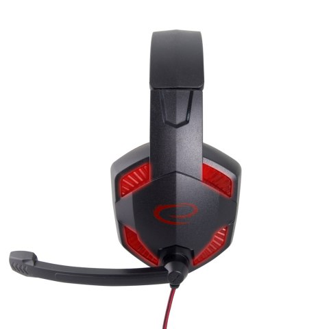 Słuchawki gamingowe Esperanza Blackbird EGH400, mikrofon, jack i USB